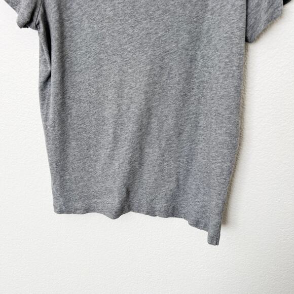 [J. Crew] Gray Oh La La Graphic Print Round Neck Short Sleeve T-Shirt Size XL - Picture 6 of 11